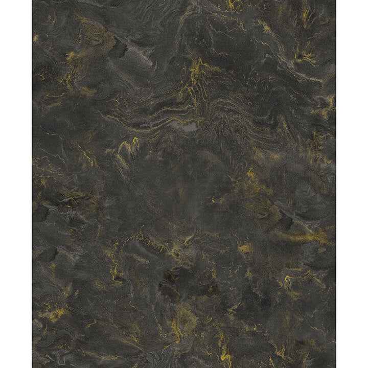 Meness Black Metallic Marbling Wallpaper - York Wallcoverings - 4105-86619 - York Wallcoverings Wallpaper