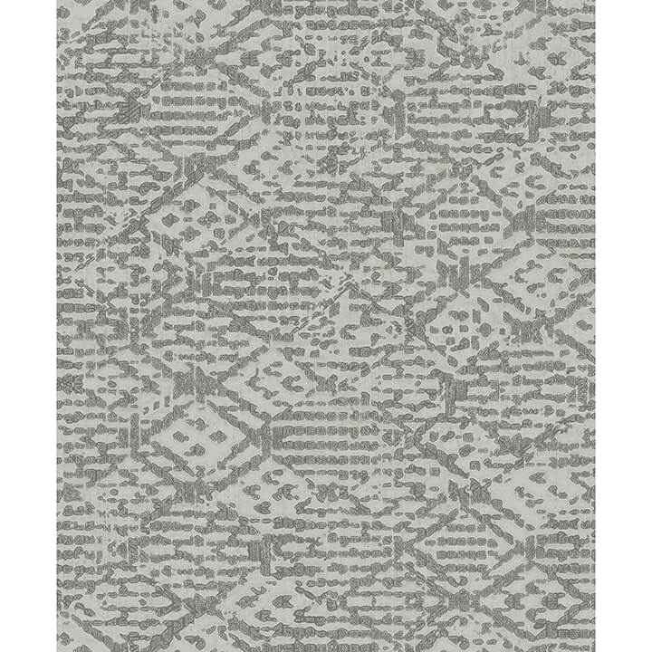 Helene Pewter Glitter Geometric Wallpaper - York Wallcoverings - 4105-86621 - York Wallcoverings Wallpaper