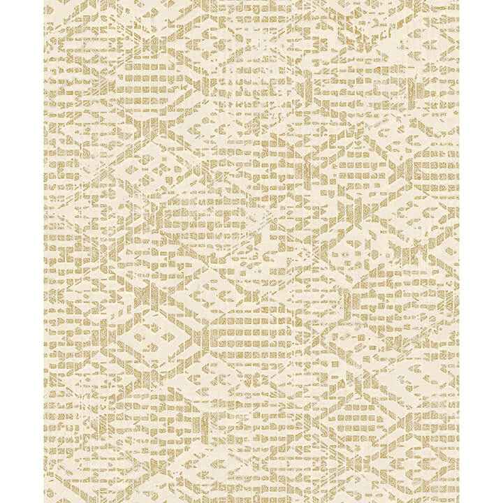 Helene Gold Glitter Geometric Wallpaper - York Wallcoverings - 4105-86622