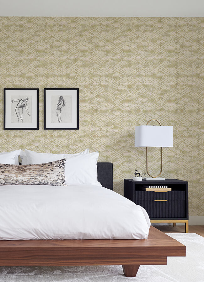 helene-gold-glitter-geometric-wallpaper-york-wallcoverings-4105-86622 - York Wallcoverings Wallpaper