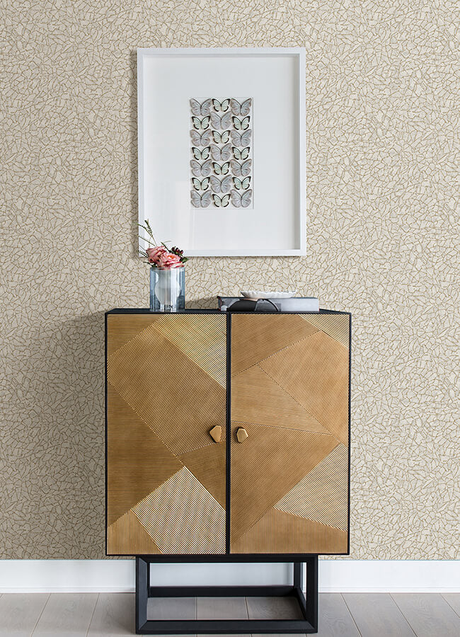 soma-silver-metallic-crackling-wallpaper-york-wallcoverings-4105-86624 - York Wallcoverings Papel pintado