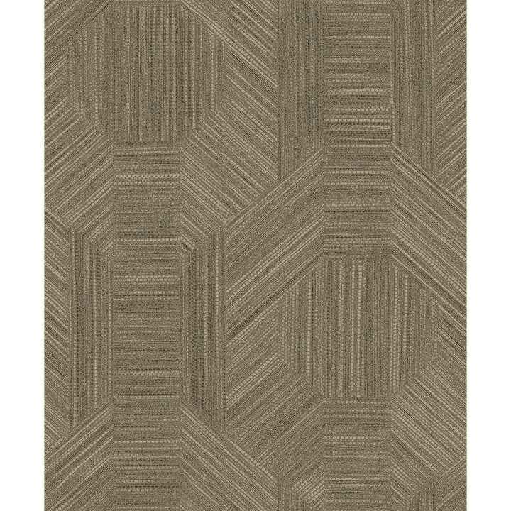Ladon Brown Metallic Texture Wallpaper - York Wallcoverings - 4105-86630