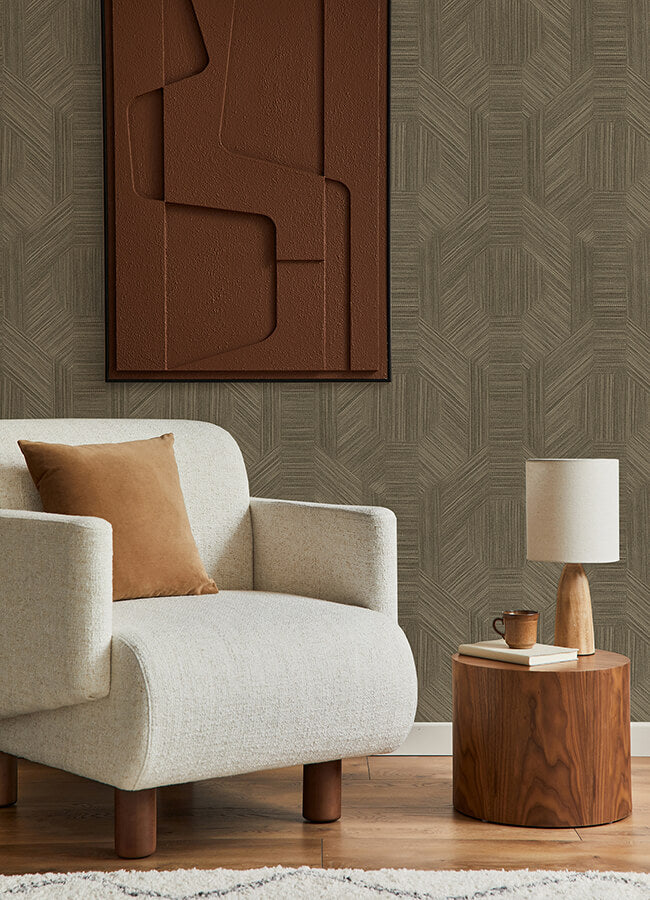 ladon-brown-metallic-texture-wallpaper-york-wallcoverings-4105-86630 - York Wallcoverings Wallpaper