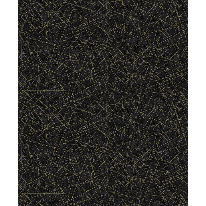 bulan-black-abstract-lines-wallpaper-york-wallcoverings-4105-86635 - York Wallcoverings Wallpaper