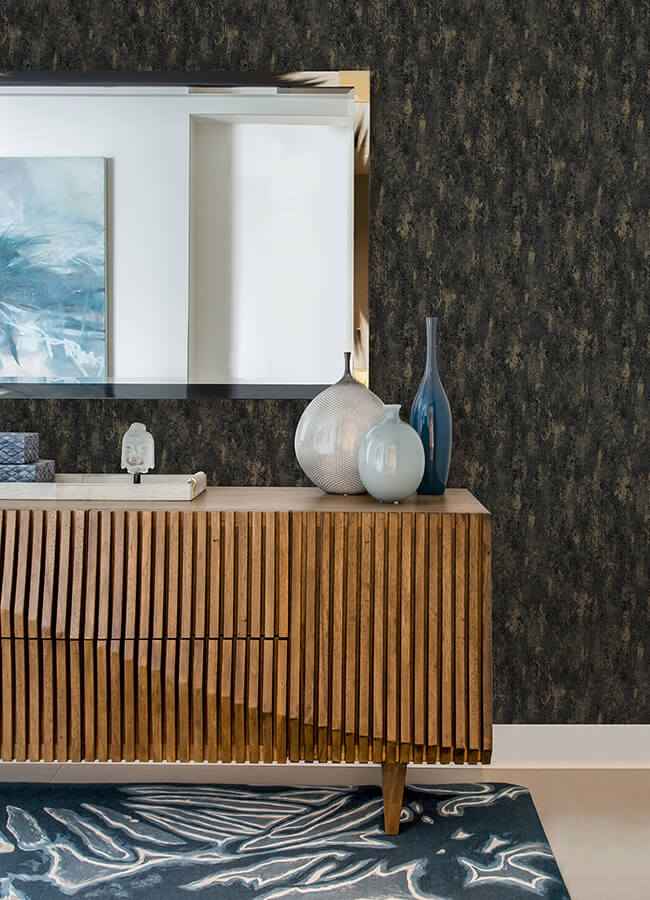 Diorite Black Splatter Wallpaper - York Wallcoverings - 4105-86638 - York Wallcoverings Wallpaper