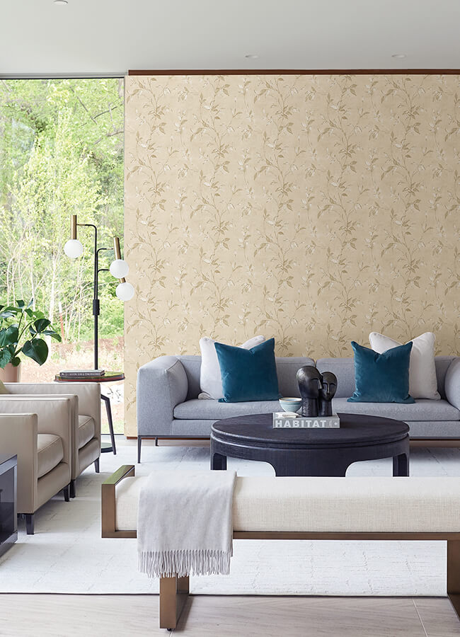 kupari-gold-trail-wallpaper-york-wallcoverings-4105-86643 - York Wallcoverings Wallpaper
