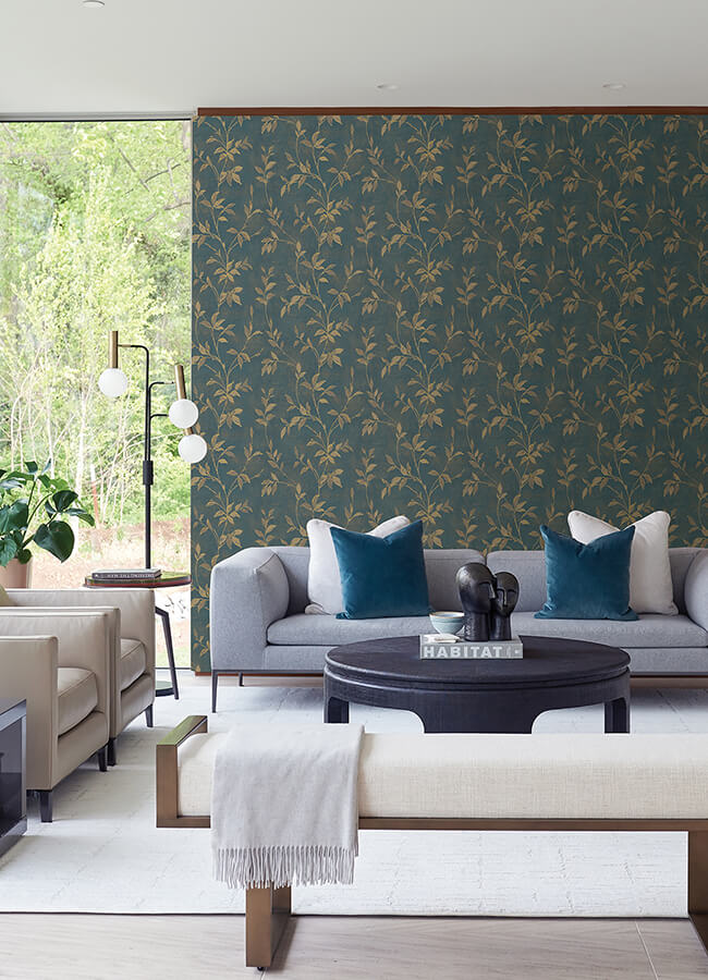 kupari-blue-trail-wallpaper-york-wallcoverings-4105-86645 - York Wallcoverings Wallpaper