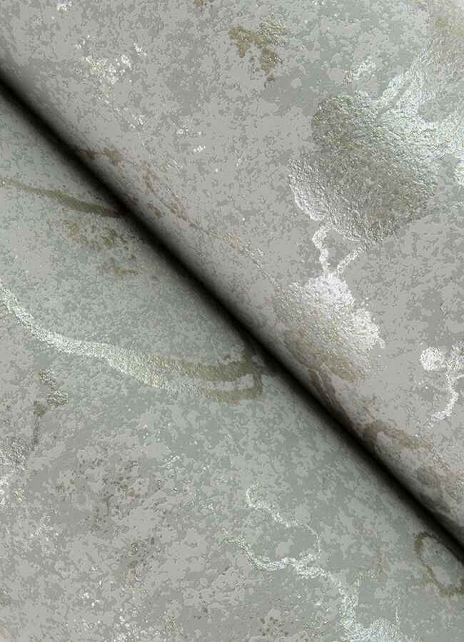 Mahina Pewter Floral Vine Wallpaper - York Wallcoverings - 4105-86650 - York Wallcoverings Wallpaper