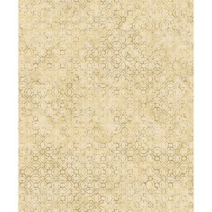 Khauta Gold Floral Geometric Wallpaper - York Wallcoverings - 4105-86664 - York Wallcoverings Wallpaper