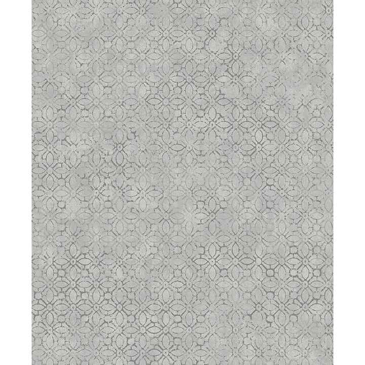 Khauta Sterling Floral Geometric Wallpaper - York Wallcoverings - 4105-86665 - York Wallcoverings Wallpaper