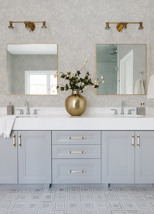 khauta-sterling-floral-geometric-wallpaper-york-wallcoverings-4105-86665 - York Wallcoverings Papel pintado