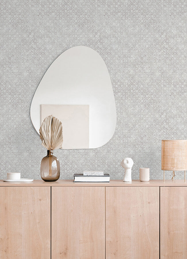 khauta-sterling-floral-geometric-wallpaper-york-wallcoverings-4105-86665 - York Wallcoverings Papel pintado