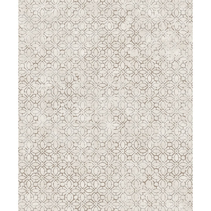khauta-silver-floral-geometric-wallpaper-york-wallcoverings-4105-86666 - York Wallcoverings Papel pintado