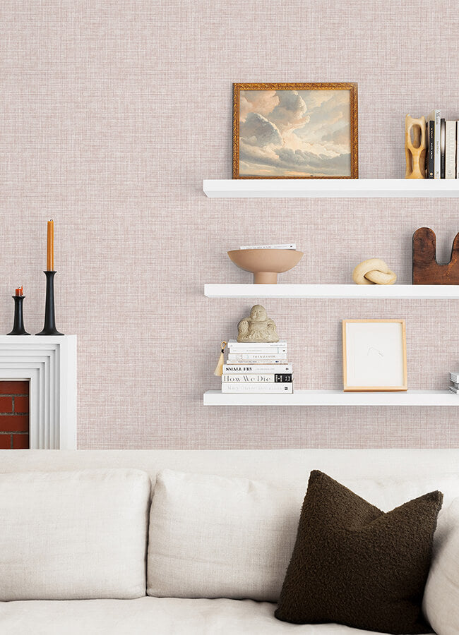 tuckernuck-pink-linen-wallpaper-york-wallcoverings-4046-24272 - York Wallcoverings Papel pintado