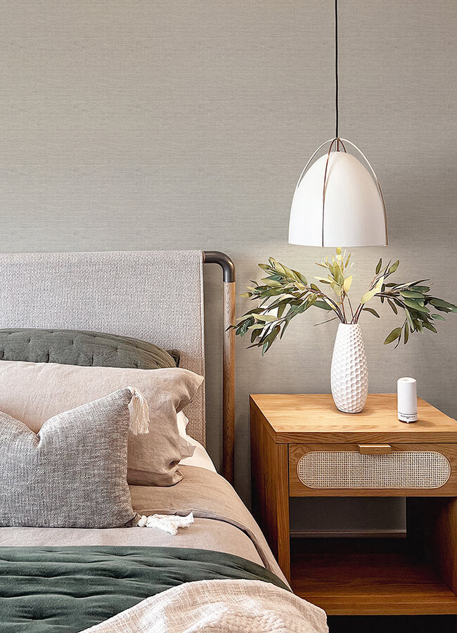 agave-dove-faux-grasscloth-wallpaper-york-wallcoverings-4046-24279 - York Wallcoverings Wallpaper