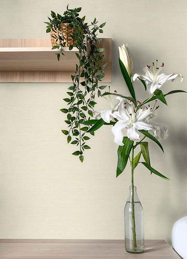 Agave Light Yellow Faux Grasscloth Wallpaper - York Wallcoverings - 4046-24280 - York Wallcoverings Wallpaper