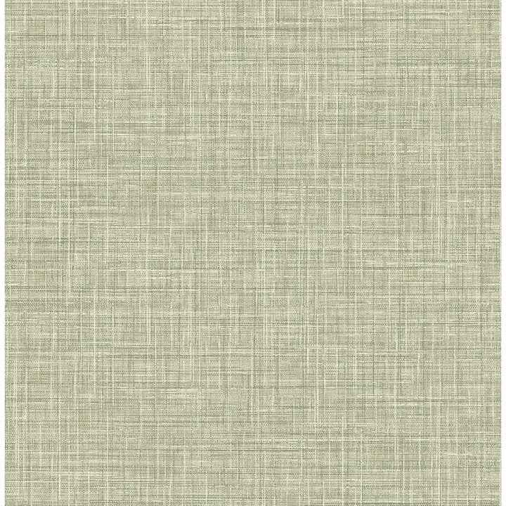 Tuckernuck Green Linen Wallpaper - York Wallcoverings - 4046-25792