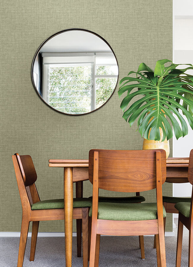 tuckernuck-green-linen-wallpaper-york-wallcoverings-4046-25792 - York Wallcoverings Papel pintado