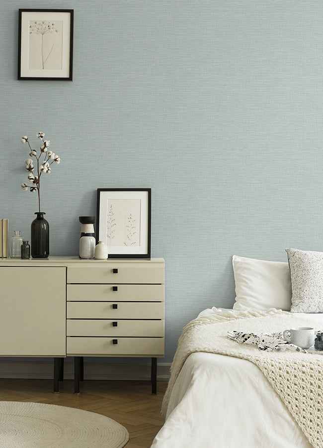 Exhale Light Blue Texture Wallpaper - York Wallcoverings - 4046-25850 - York Wallcoverings Wallpaper