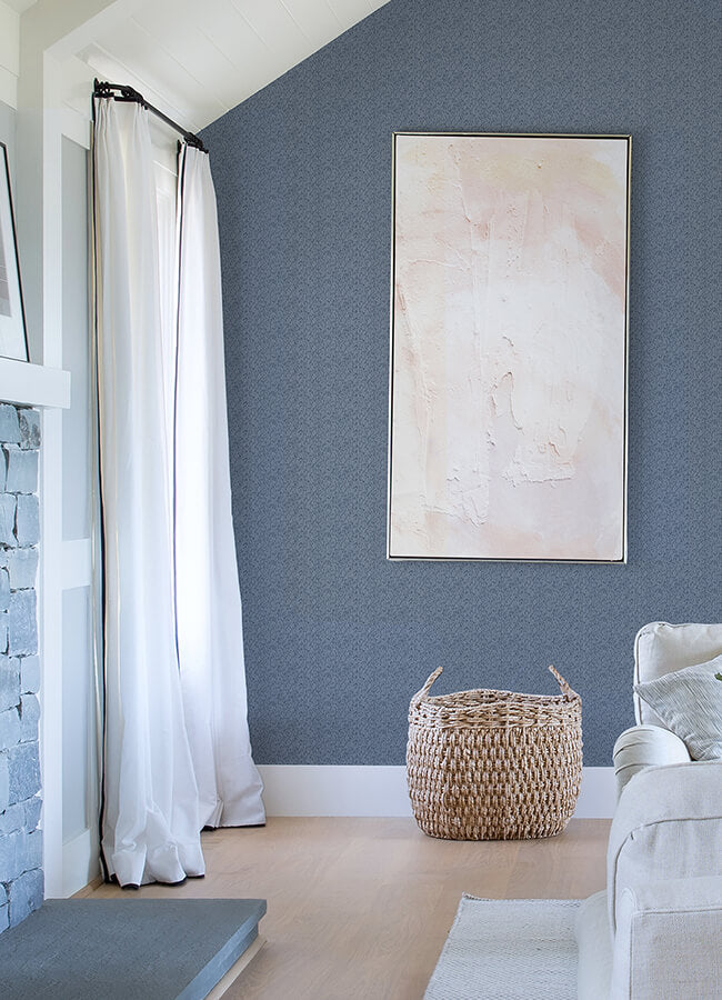 mackintosh-indigo-textural-wallpaper-york-wallcoverings-4046-26127 - York Wallcoverings Papel pintado