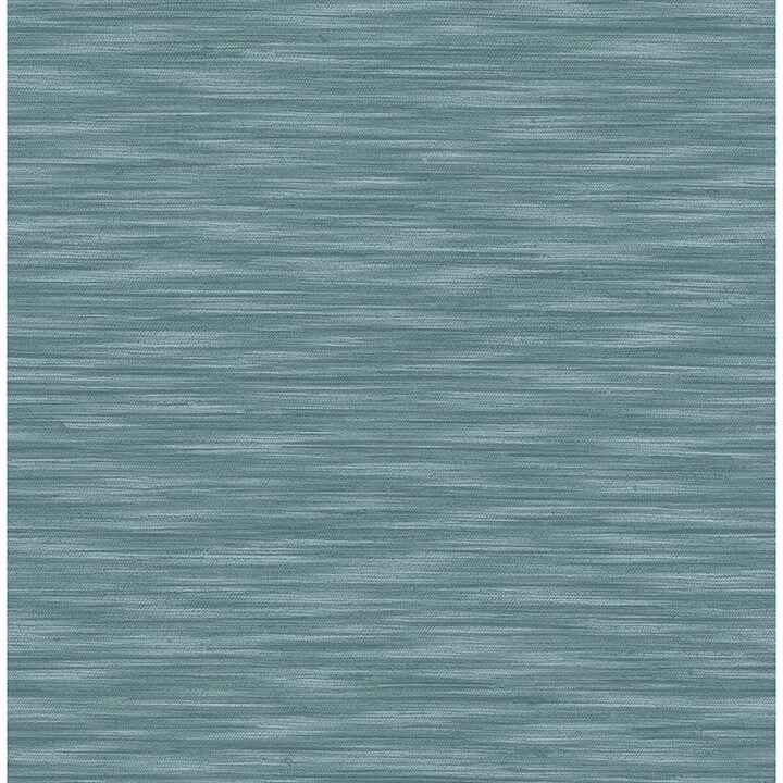 Benson Dark Blue Faux Fabric Wallpaper - York Wallcoverings - 4046-26154