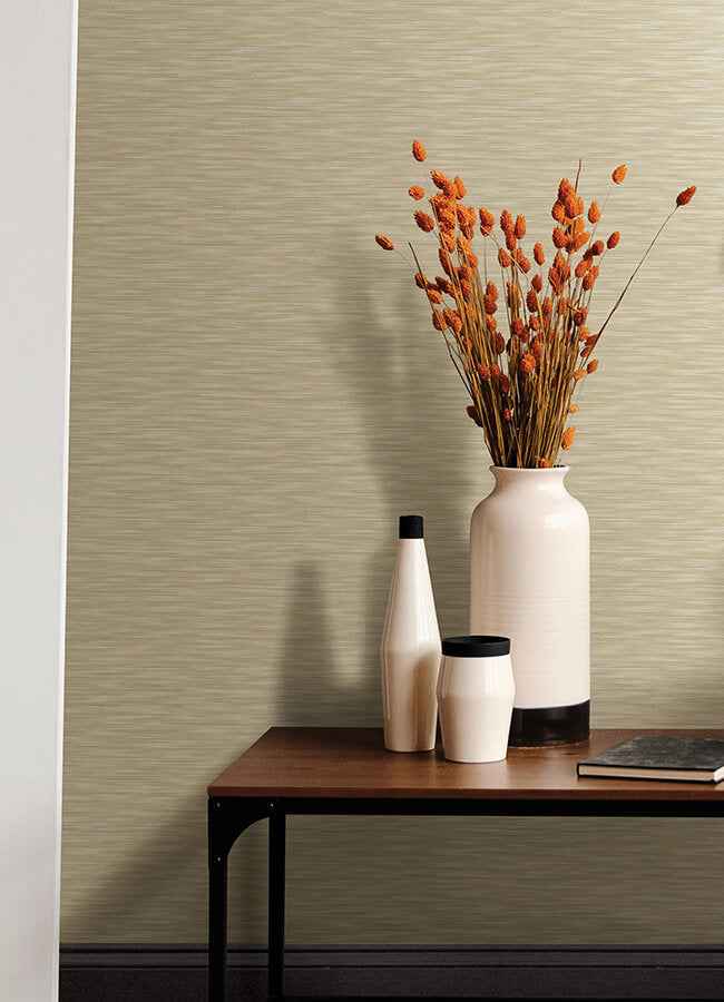 Benson Yellow Faux Fabric Wallpaper - York Wallcoverings - 4046-26156 - York Wallcoverings Wallpaper