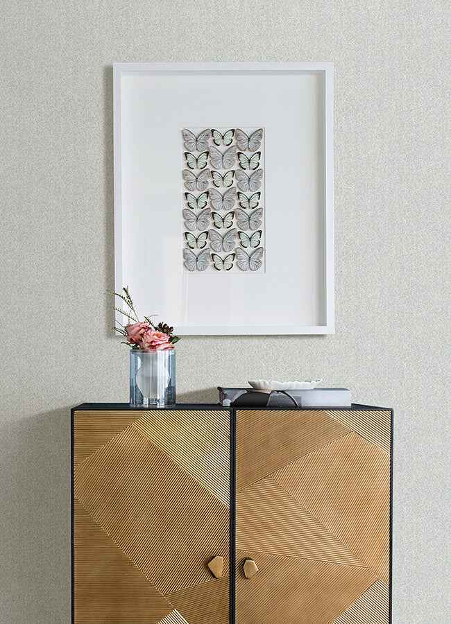 Ashbee Light Grey Tweed Wallpaper - York Wallcoverings - 4046-26160 - York Wallcoverings Wallpaper