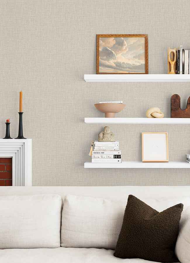 Lanister Taupe Texture Wallpaper - York Wallcoverings - 4046-26233 - York Wallcoverings Wallpaper