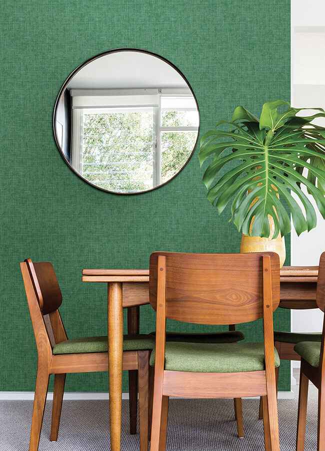 Emerson Jade Linen Wallpaper - York Wallcoverings - 4046-26353 - York Wallcoverings Wallpaper