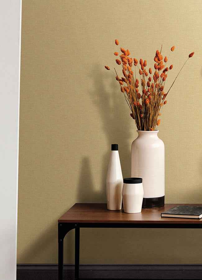 Glen Yellow Texture Wallpaper - York Wallcoverings - 4046-M1698 - York Wallcoverings Wallpaper