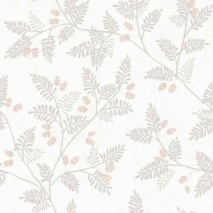 Ardell Taupe Botanical Wallpaper - York Wallcoverings - 4074-26604