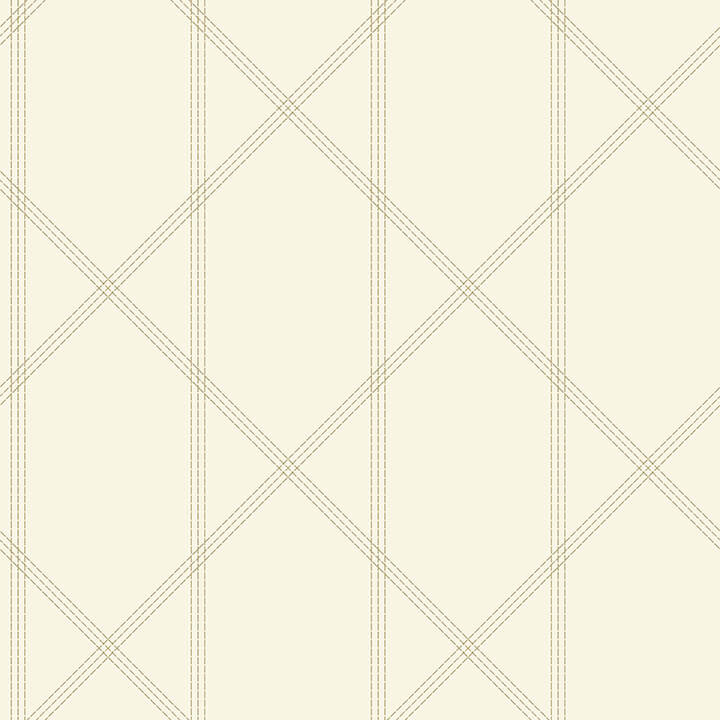 walcott-cream-stitched-trellis-wallpaper-york-wallcoverings-4074-26608 - York Wallcoverings Wallpaper