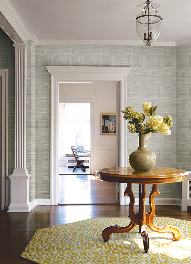 callaway-grey-woven-stripes-wallpaper-york-wallcoverings-4074-26617 - York Wallcoverings Wallpaper