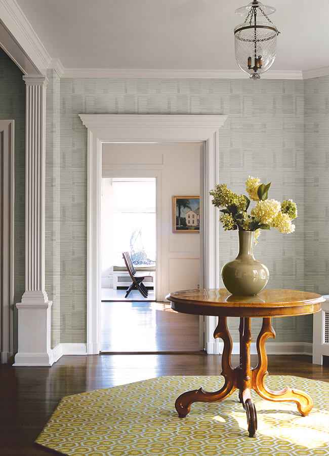 Callaway Grey Woven Stripes Wallpaper - York Wallcoverings - 4074-26617 - York Wallcoverings Wallpaper
