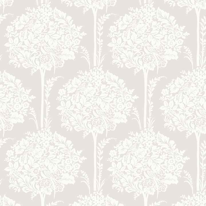 Zaria Lavender Topiary Wallpaper - York Wallcoverings - 4074-26623