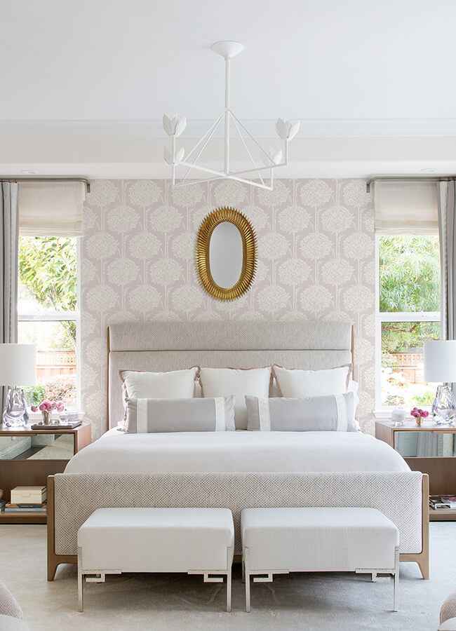 Zaria Lavender Topiary Wallpaper - York Wallcoverings - 4074-26623 - York Wallcoverings Wallpaper