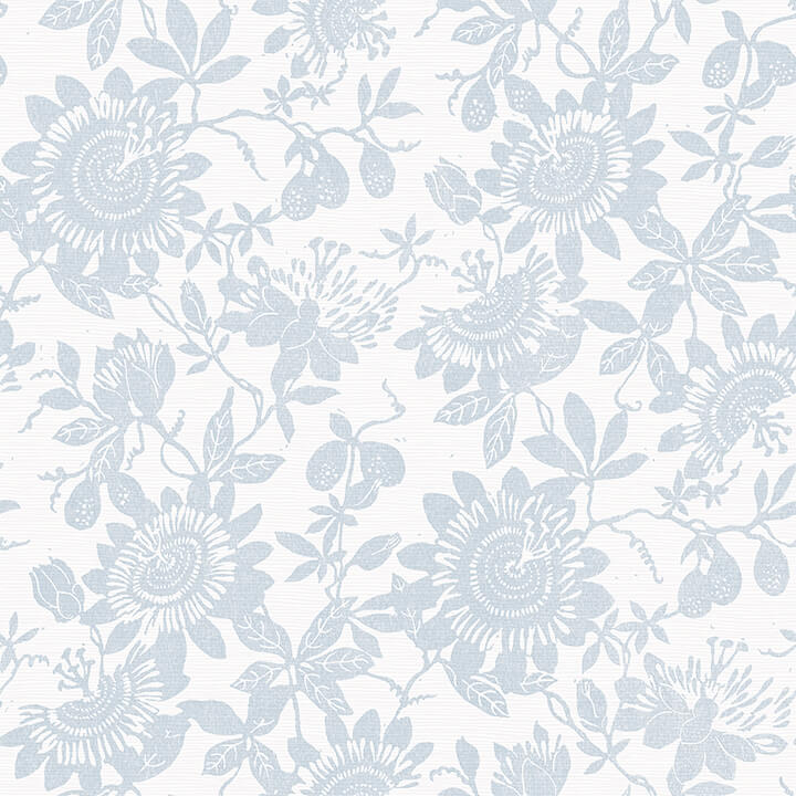 helen-light-blue-floral-trail-wallpaper-york-wallcoverings-4074-26631 - York Wallcoverings Wallpaper