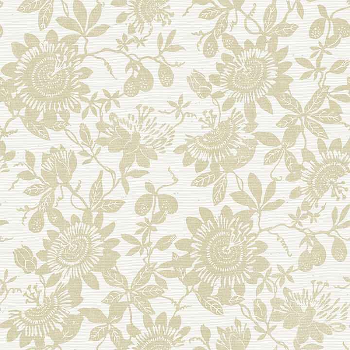Helen Gold Floral Trail Wallpaper - York Wallcoverings - 4074-26632 - York Wallcoverings Wallpaper