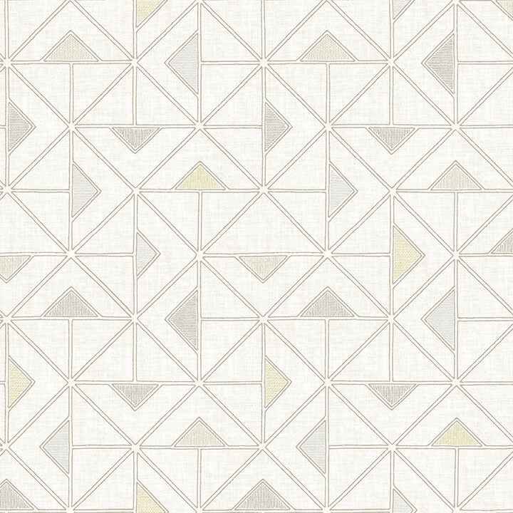 Jekyl Beige Triangles Wallpaper - York Wallcoverings - 4074-26636 - York Wallcoverings Wallpaper