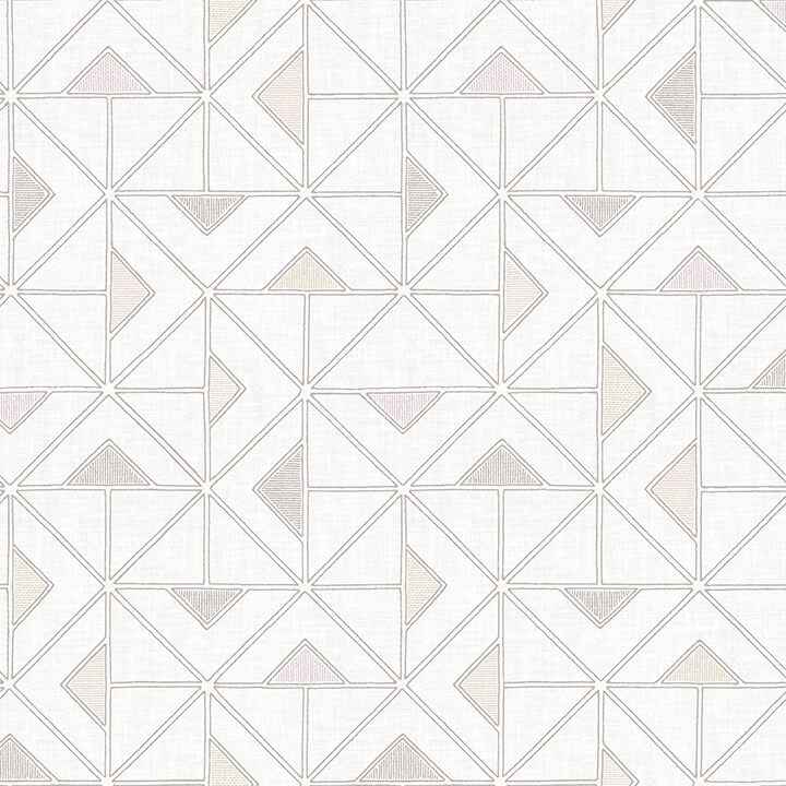 Jekyl Neutral Triangles Wallpaper - York Wallcoverings - 4074-26637 - York Wallcoverings Wallpaper