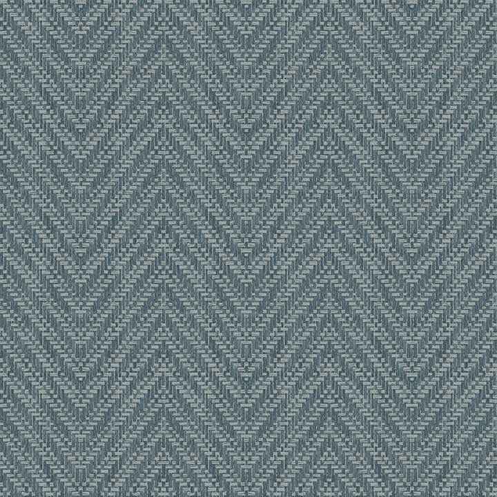 Glynn Teal Chevron Wallpaper - York Wallcoverings - 4074-26654