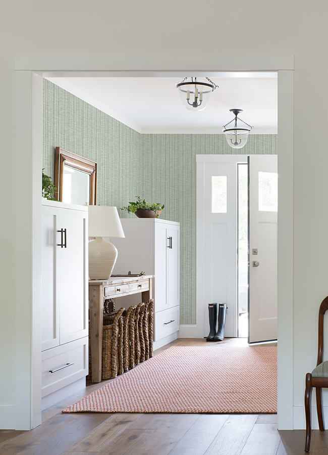 Simon Green Woven Texture Wallpaper - York Wallcoverings - 4074-26655 - York Wallcoverings Wallpaper