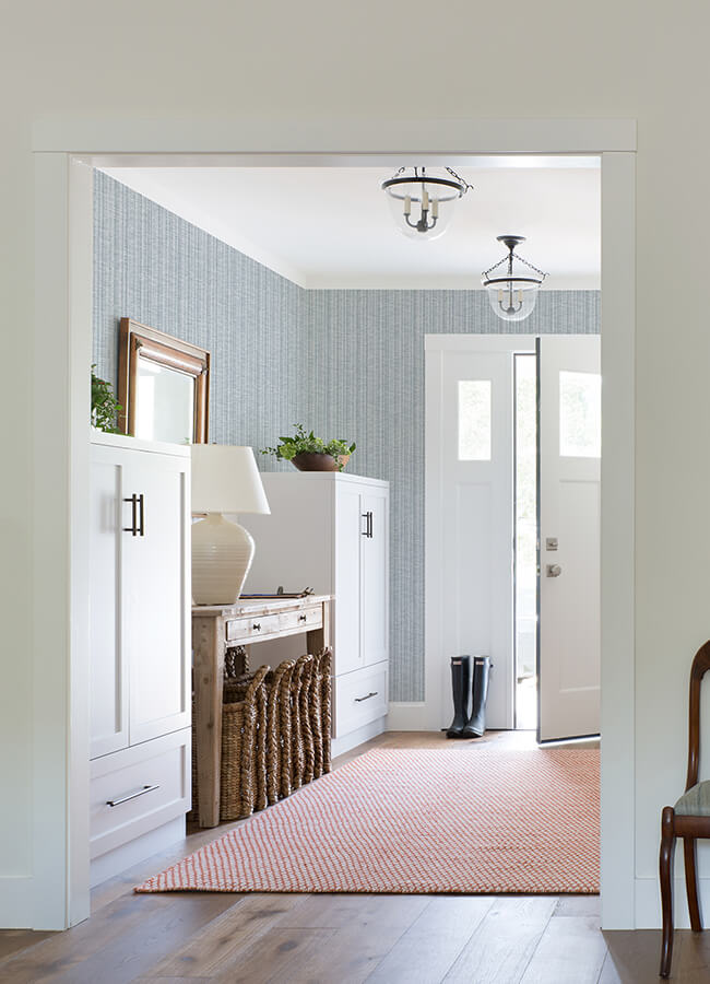 simon-blue-woven-texture-wallpaper-york-wallcoverings-4074-26656 - York Wallcoverings Wallpaper