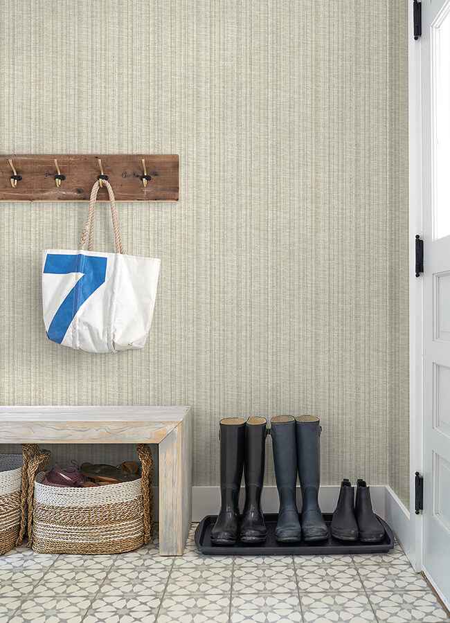 Simon Beige Woven Texture Wallpaper - York Wallcoverings - 4074-26658 - York Wallcoverings Wallpaper