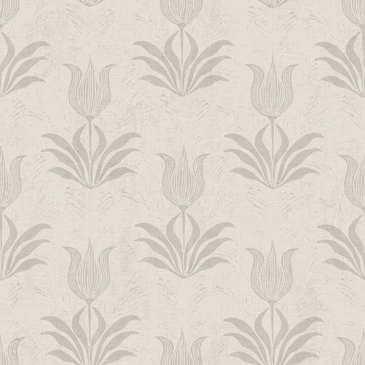 Grey Parrot Tulip Peel and Stick Wallpaper - York Wallcoverings - JHS5033 - York Wallcoverings Wallpaper