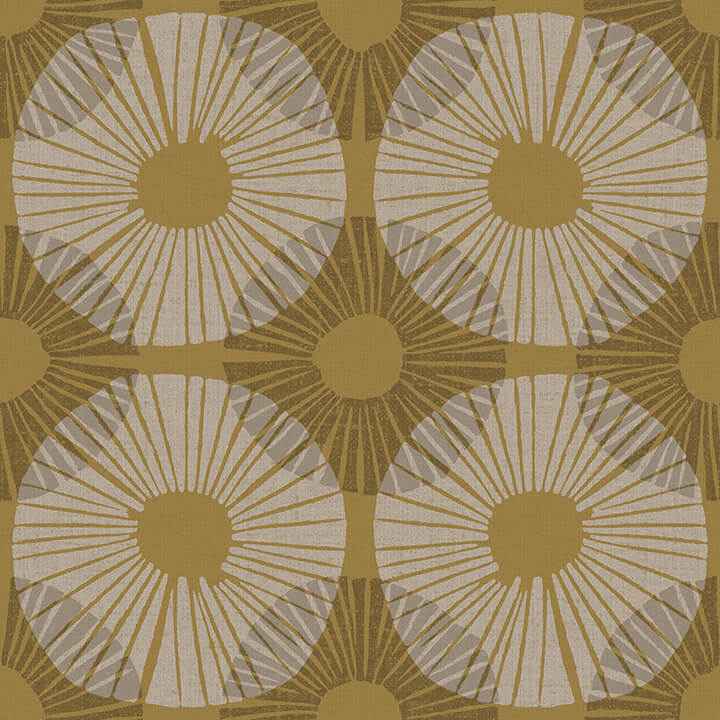 Mustard Superbloom Peel and Stick Wallpaper - York Wallcoverings - JHS5035