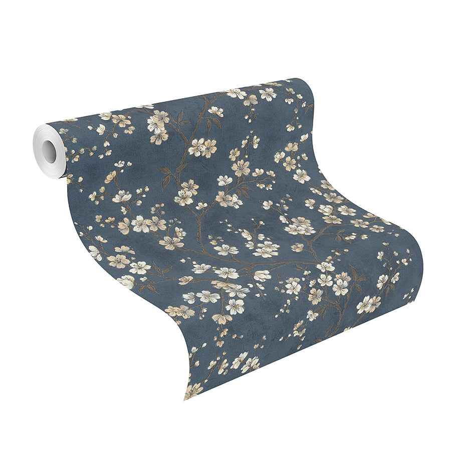 tsubomi-blue-cherry-blossom-wallpaper-york-wallcoverings-rh456738 - York Wallcoverings Wallpaper