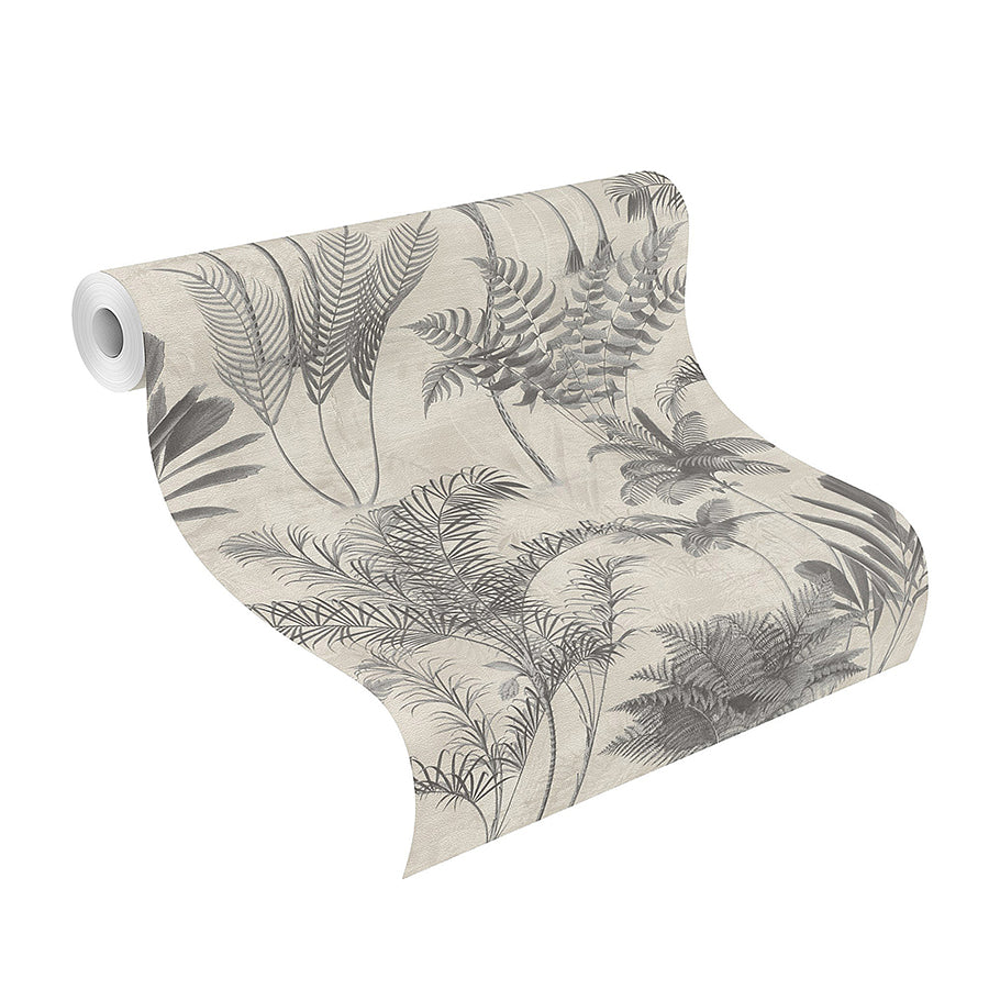 kinabalu-charcoal-rainforest-wallpaper-york-wallcoverings-rh555134 - York Wallcoverings Wallpaper
