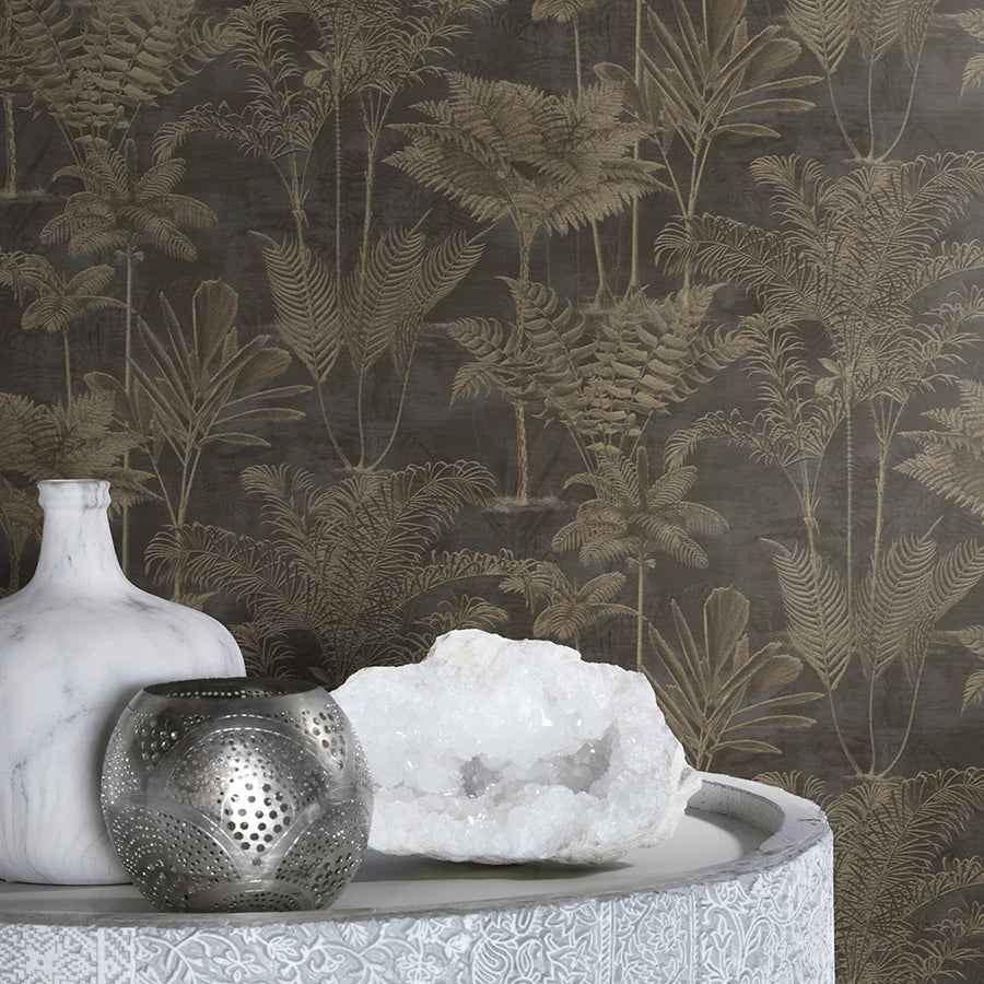 kinabalu-black-rainforest-wallpaper-york-wallcoverings-rh555165 - York Wallcoverings Wallpaper