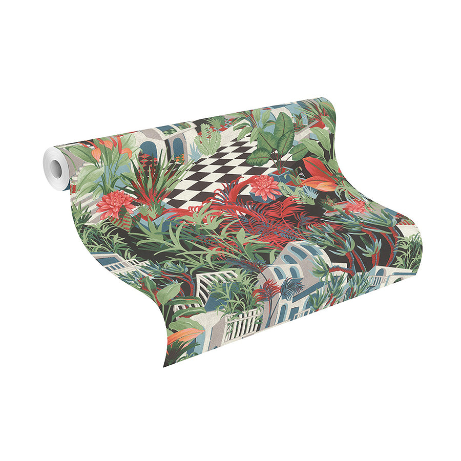 merian-multicolor-architectural-wallpaper-york-wallcoverings-rh687408 - York Wallcoverings Wallpaper